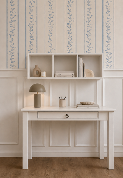 שולחן כתיבה וכוורת דגם גל מעץ מלא - HouseIn שולחן כתיבה וכוורת דגם גל מעץ מלא - HouseIn